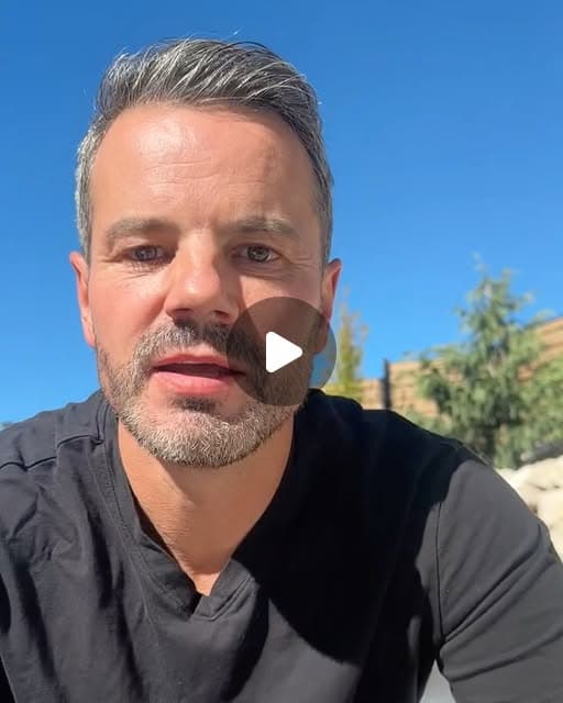 Instagram post: Ben Tracy, MD, outdoors on a bright autumn morning, talking to camera about how he spends October.